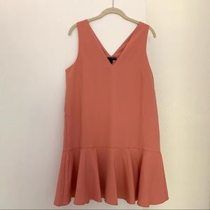 Banana Republic pink drop waist dress